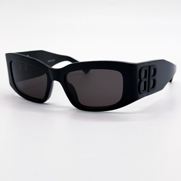 NEW BALENCIAGA BB0360S 001 SUNGLASSES BLACK WOMEN EYEWEAR